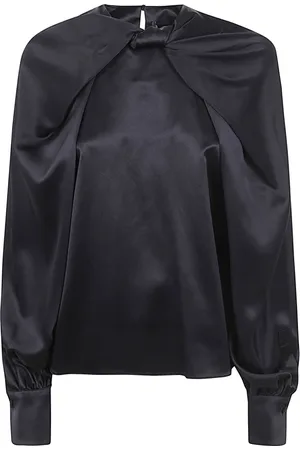 Max Mara Bluzki, Kobieta, Czarny, 2XS, Czarna Bluzka Key
