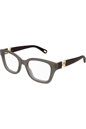 Chloé Akcesoria, unisex, brązowy, ONE SIZE, Prostokątne okulary octanowe
