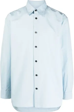 DRIES VAN NOTEN Koszule, Mężczyzna, Niebieski, L, Casualowa biała koszula