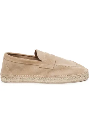 ELEVENTY Buty, Mężczyzna, brązowy, 43 EU, Skóra, Espadryle wsuwane