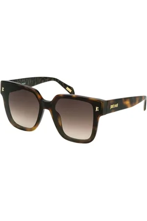 Roberto Cavalli Akcesoria, Kobieta, brązowy, ONE SIZE, Okulary z Wężowym Wzorem