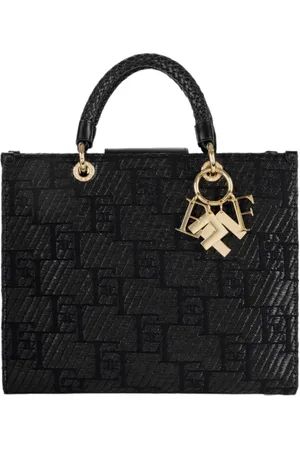 Elisabetta Franchi Torebki, Kobieta, Czarny, ONE SIZE, Skóra, Borsa Bag