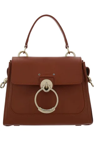 Chloé Torebki, Kobieta, brązowy, ONE SIZE, Skóra, Wyjątkowa brązowa torebka Tess ze skóry cielęcej