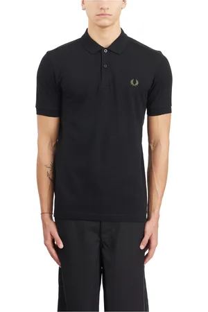 Comme des Garçons Koszulki, Mężczyzna, Czarny, S, Bawełna, Polo Shirt Collaboration Fred Perry