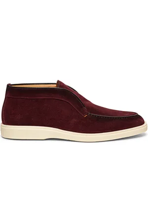 santoni Buty, Mężczyzna, Czerwony, 40 EU, Zamsz, Zamszowe Buty Desert