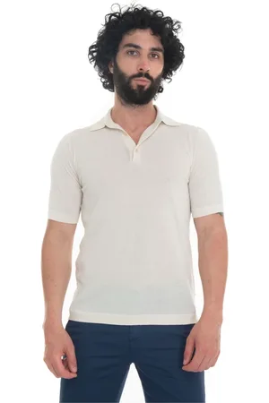 hindustrie Koszulki, Mężczyzna, Biały, S, Slim Fit Jersey Polo Shirt
