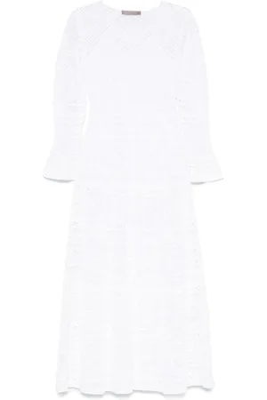 D.EXTERIOR Sukienki, Kobieta, Biały, M, Elegancka Sukienka Bianco dla Kobiet