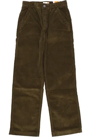 Timberland Spodnie, Mężczyzna, Zielony, W32, Welwetowe Spodnie Robocze Dark Olive