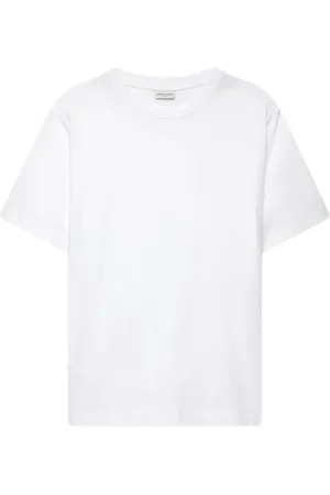 DRIES VAN NOTEN Koszulki, Mężczyzna, Biały, M, Bawełna, Podstawowy Biały T-Shirt