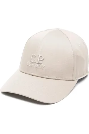 C.P. Company Akcesoria, Mężczyzna, Beżowy, ONE SIZE, Bawełna, Vintage Czapka Baseballowa