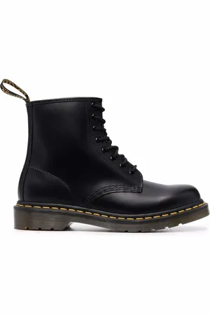 Dr. Martens Buty, Mężczyzna, Czarny, 37 EU, Skóra, Klasyczne czarne sznurowane botki 1460