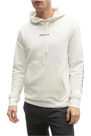 ECOALF Bluzy, Mężczyzna, Biały, M, Bawełna, Actioalf Hoodie