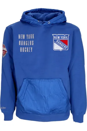 Mitchell & Ness Bluzy, Mężczyzna, Niebieski, L, Bluza z polaru Vintage Logo Oryginalne kolory drużyny