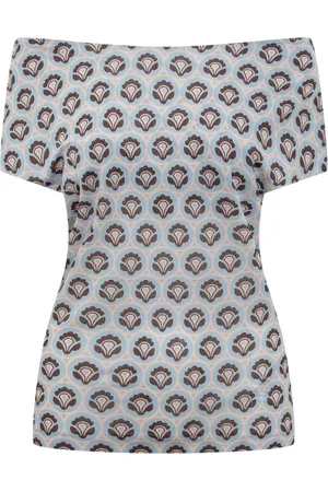 Etro Bluzki, Kobieta, Wielobarwność, L, Pattern In Blue