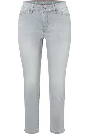 Mac Jeansy, Kobieta, Szary, 2XL, Denim, Wonder Light Denim Jeansy