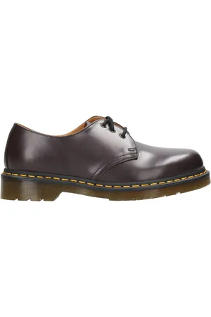 Dr. Martens Buty, Mężczyzna, Fioletowy, 41 EU, Skóra, Fioletowe skórzane baleriny sznurowane