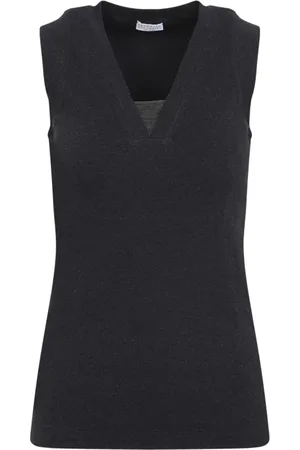 Brunello Cucinelli Koszulki, Kobieta, Szary, S, Bawełna, T-Shirt