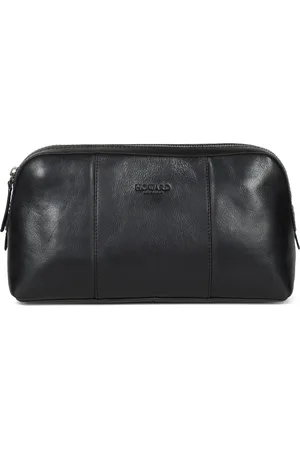 Howard London Torebki, Mężczyzna, Czarny, ONE SIZE, Skóra, Męska kosmetyczka