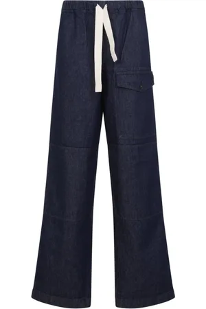 DRIES VAN NOTEN Jeansy, Mężczyzna, Niebieski, M, Bawełna, Pannoch Niebieskie Jeansyy Bawełniane