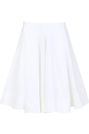 Jacquemus Spódnice, Kobieta, Biały, S, Biała Bawełniana Spódnica Elegancka Stylowa