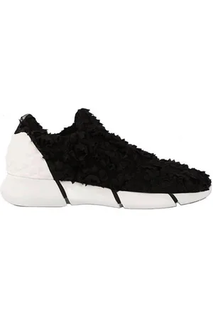 Elena Iachi Buty, Kobieta, Czarny, 39 EU, Len, Wysokiej Jakości Materiałowe Sneakersy