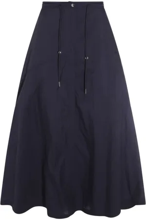 add Spódnice, Kobieta, Niebieski, L, Navy High-Waisted Skirt