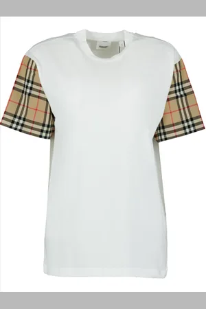 Burberry Koszulki, Kobieta, Biały, S, Bawełna, Carrick T-shirt