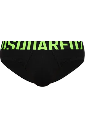 Dsquared2 Bielizna, Mężczyzna, Czarny, M, Bawełna, Majtki bawełniane z logo