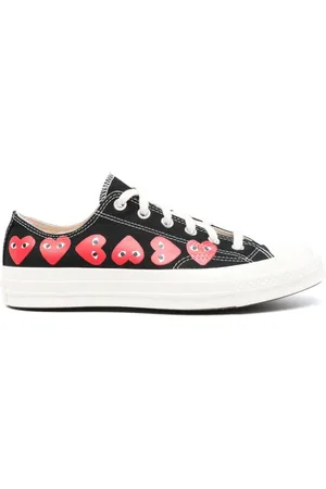Comme des Garçons Buty, Mężczyzna, Czarny, 42 1/2 EU, Canvas Sneakers