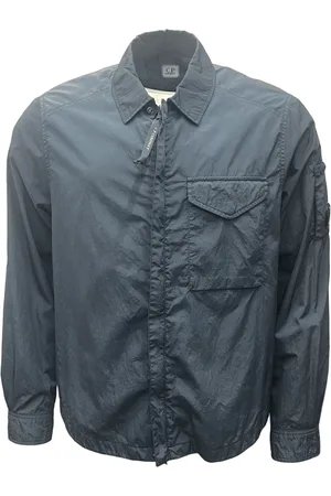 C.P. Company Kurtki, Mężczyzna, Niebieski, 2XL, Nylon, Nylonowa Koszula Wierzchnia