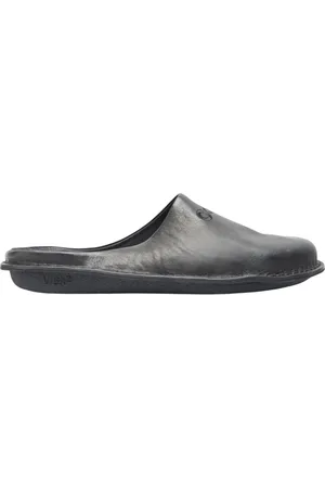 Comme des Garçons Buty, Mężczyzna, Czarny, 42 EU, Skóra, Wsuwane skórzane buty z haftem
