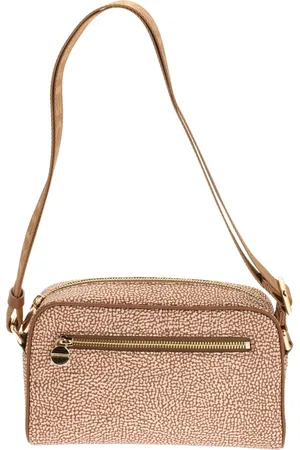 Borbonese Torebki, Kobieta, Beżowy, ONE SIZE, Skóra, Mała torebka typu Camera Bag na zamek