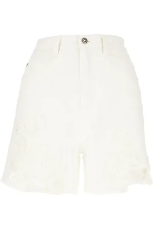 ERMANNO SCERVINO Szorty, Kobieta, Biały, M, Casualowe szorty jeansowe