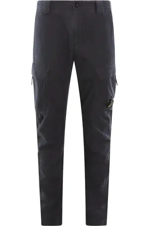 C.P. Company Spodnie, Mężczyzna, Niebieski, S, Bawełna, Spodnie Cargo Ottoman Stretch Emerized Ergonomic