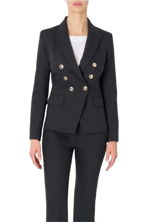 MARELLA Kurtki, Kobieta, Czarny, M, Bawełna, Leaf Jacket