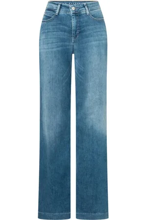 Mac Jeansy, Kobieta, Niebieski, XS, Bawełna, Jeansyy Straight Fit