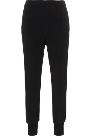 Stella McCartney Spodnie, Kobieta, Czarny, M, Czarne Spodnie Sportowe Elastyczny Pas
