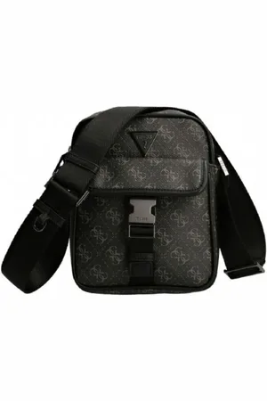 Guess Torebki, Mężczyzna, Czarny, ONE SIZE, Vezzola 4 G Logo Messenger Bag