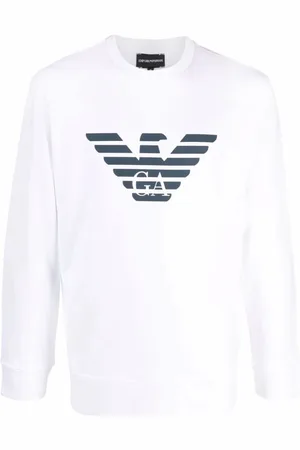 Emporio Armani Bluzy, Mężczyzna, Biały, M, Bluza dresowa