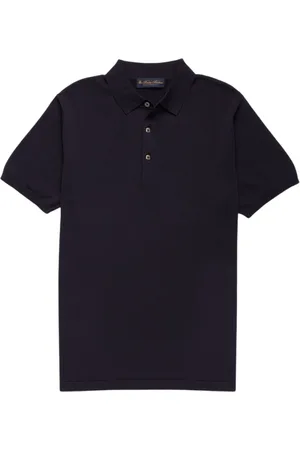 Brooks Brothers Koszulki, Mężczyzna, Niebieski, M, Bawełna, Koszulka Polo z Bawełny Makò