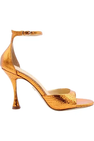 Lola Cruz Buty, Kobieta, Pomarańczowy, 40 EU, Skóra, Sandały na wysokim obcasie Berenice
