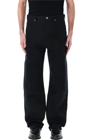 Jil Sander Jeansy, Mężczyzna, Czarny, W32, Czarne Luźne Spodnie Dżinsowe Ss 25