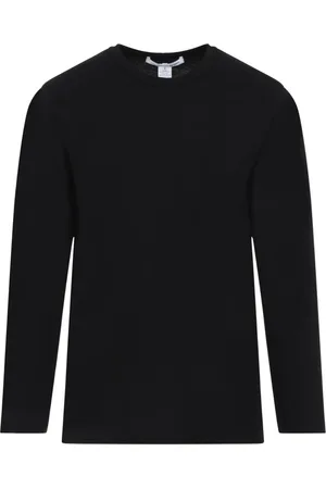 Comme des Garçons Koszulki, Mężczyzna, Czarny, S, Bawełna, Czarna bawełniana koszulka