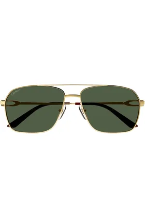 Cartier Akcesoria, Kobieta, Żółty, ONE SIZE, Okulary przeciwsłoneczne Navigator