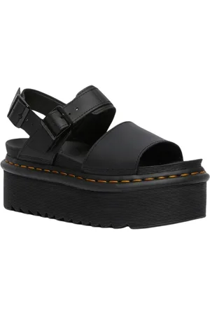 Dr. Martens Buty, Kobieta, Czarny, 39 EU, Skóra, Voss Quad Platform Sandals