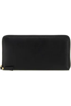 Comme des Garçons Akcesoria, Mężczyzna, Czarny, ONE SIZE, Skóra, Czarny skórzany portfel