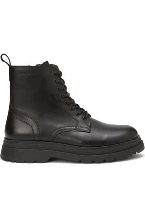 Marc O’ Polo Buty, Mężczyzna, Czarny, 41 EU, Skóra, Skórzane botki do kostki
