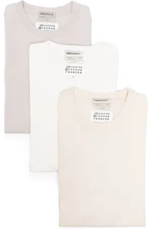 Maison Margiela Koszulki, Mężczyzna, Wielobarwność, S, Bawełna, Zestaw 3 bawełnianych T-shirtów