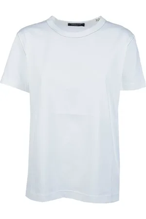 Fabiana Filippi Koszulki, Kobieta, Niebieski, L, Luźny Bawełniany T-shirt dla Kobiet