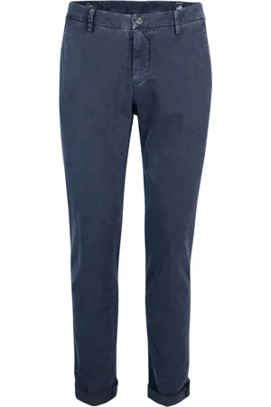 Masons Spodnie, Mężczyzna, Niebieski, 2XL, Bawełna, Spodnie Chino Slim Fit